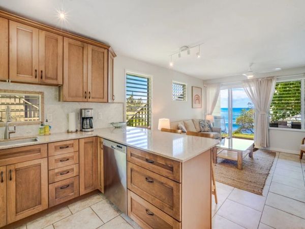 Kapaa Oceanfront Two Bedroom Vacation Rental Condo