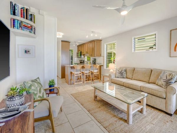 Kapaa Oceanfront Two Bedroom Vacation Rental Condo