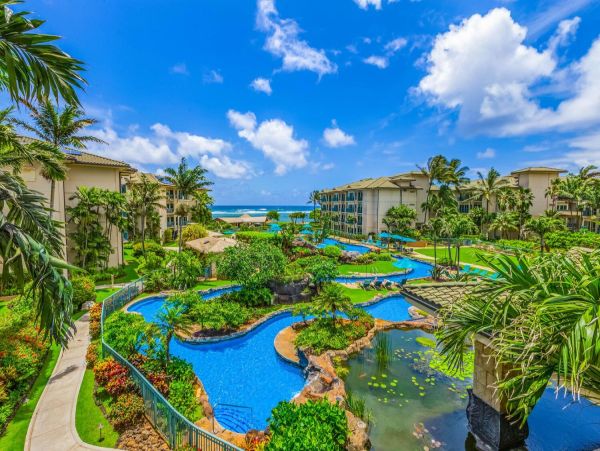 Kapaa Luxury Vacation Rental  Kauai Oceanview Condo on Coconut Coast