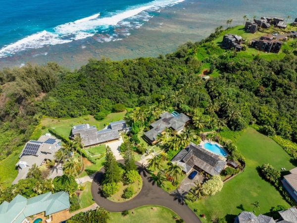 Princeville Oceanfront Vacation Rental Luxury 3-Bedroom Kauai Beach Home