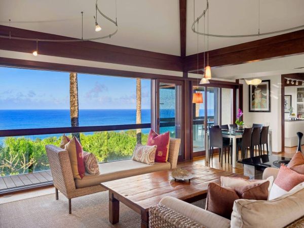 Princeville Oceanfront Vacation Rental Luxury 3-Bedroom Kauai Beach Home