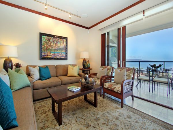 Ocean Views Wailea Vacation Penthouse Three Bedroom