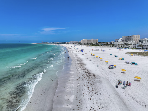 Direct Walk Out onto Siesta Key Beach