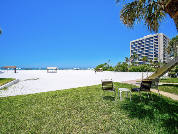 Direct Walk Out onto Siesta Key Beach
