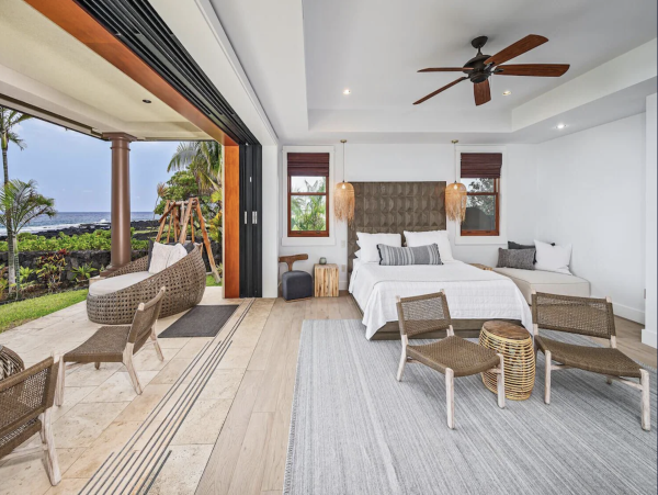 Kailua-Kona Upscale Vacation Rental 180 Degrees Oceanfront Shoreline.