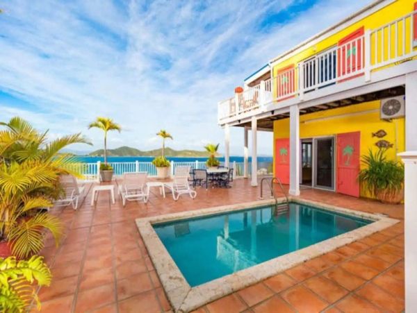 St. John Vacation Pool Home Five Bedroom Walk to Beach