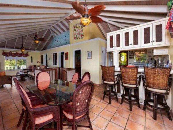 St. John Vacation Pool Home Five Bedroom Walk to Beach