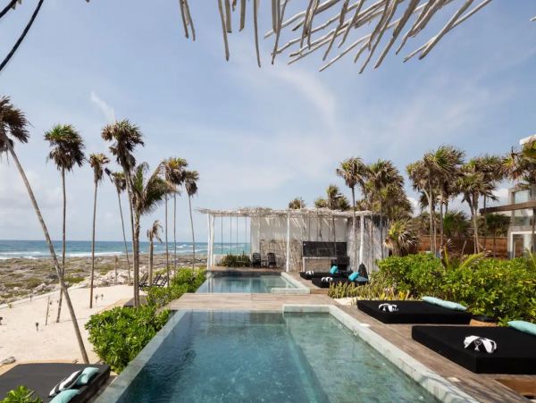 Tulum Luxury Vacation Estate on Beach with Infinity Pool