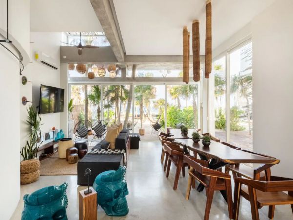 Tulum Luxury Vacation Estate on Beach with Infinity Pool