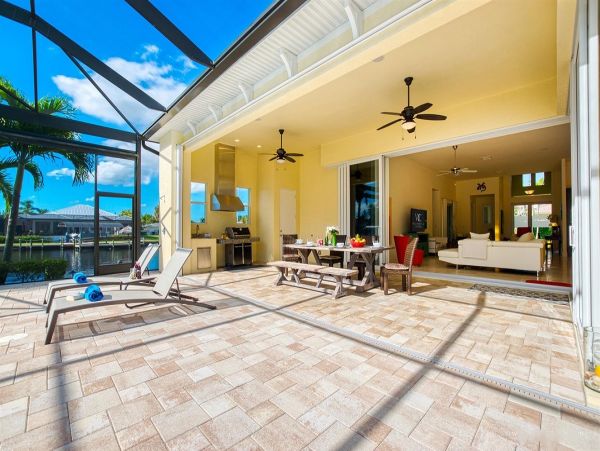 Modern Cape Coral Vacation Pool Home Four Bedroom