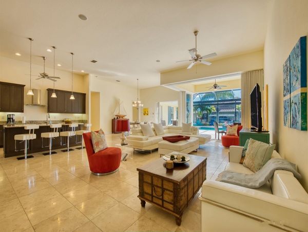 Modern Cape Coral Vacation Pool Home Four Bedroom