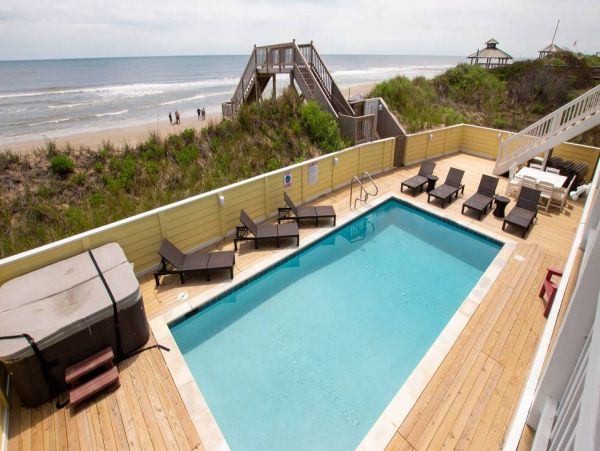 Oceanfront Corolla Vacation Home Twelve Bedroom