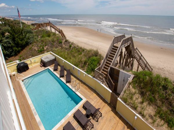 Oceanfront Corolla Vacation Home Twelve Bedroom