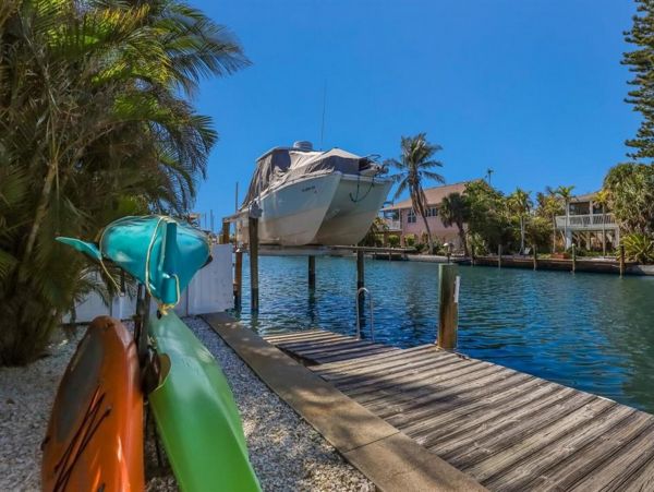 Canal-Front Charming Vacation Home in Anna Maria with Dock