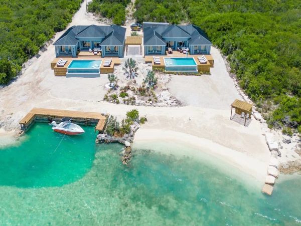 Private Beach Great Exuma Island Vacation Villa Ten Bedroom