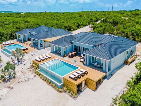 Private Beach Great Exuma Island Vacation Villa Ten Bedroom