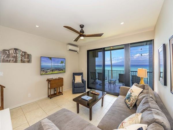 Ocean Front Kahana Vacation Condo Sleeps Six Guests