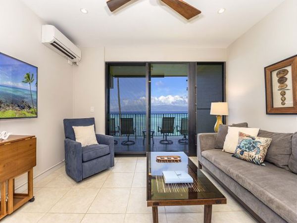 Ocean Front Kahana Vacation Condo Sleeps Six Guests