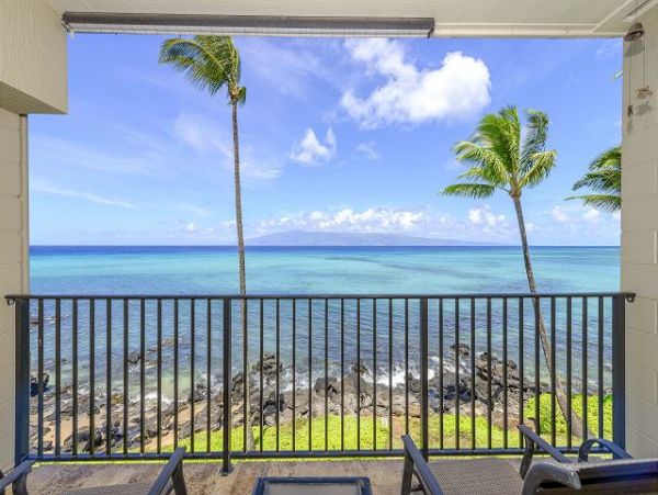 Ocean Front Kahana Vacation Condo Sleeps Six Guests