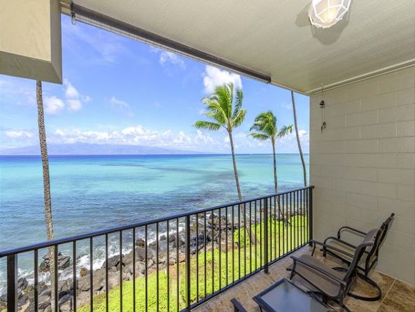 Ocean Front Kahana Vacation Condo Sleeps Six Guests