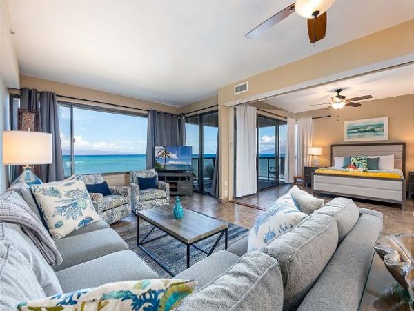 Kahana Oceanfront Two Bedroom Vacation Rental Condo
