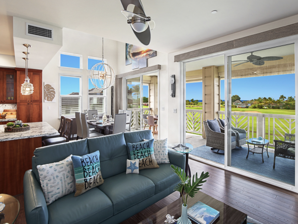 Golf Course & Ocean View Vacation Rental in Poipu