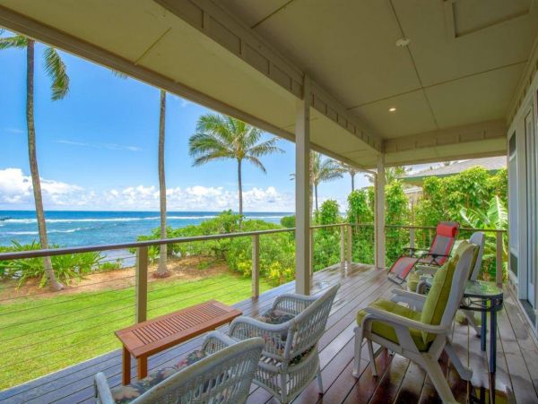 Spacious Kauai Beachfront 4 Bedroom Vacation Rental Ocean Views