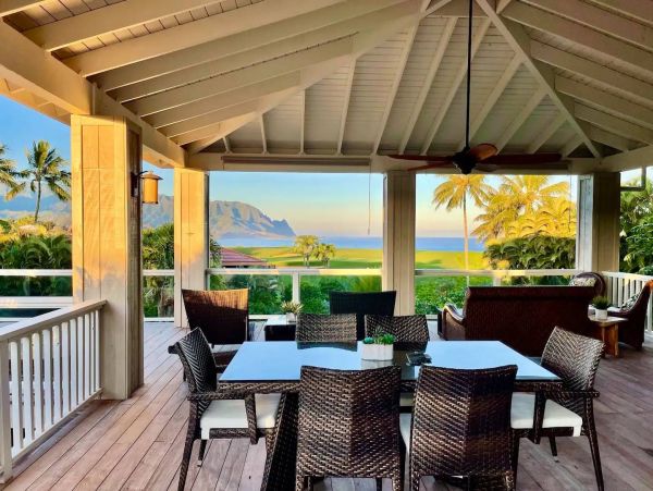 Princeville Three Bedroom Plus Den Rental with Breathtaking Views