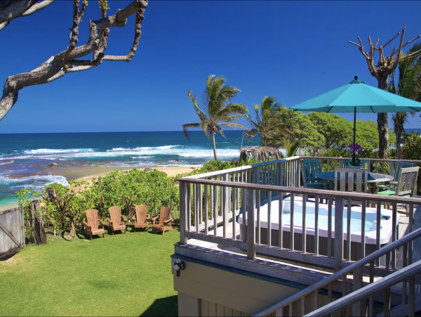 Oceanfront 5,000 sq Ft Vacation Villa Kauai