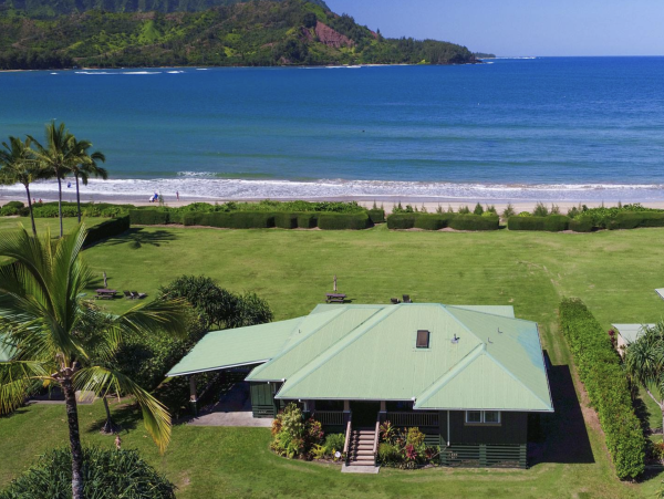 Side By Side Two Beachfront Homes Hanalei Bay