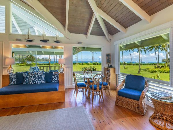 Hanalei Bay Beachfront Vacation Rental - Kauai North Shore Luxury Home