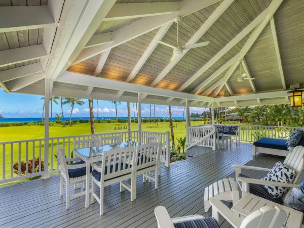 Hanalei Bay Beachfront Vacation Rental - Kauai North Shore Luxury Home