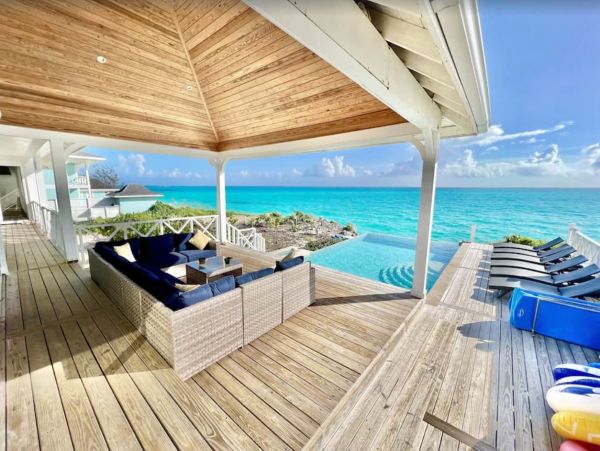 Ocean Front Exuma Vacation Home Six Bedroom