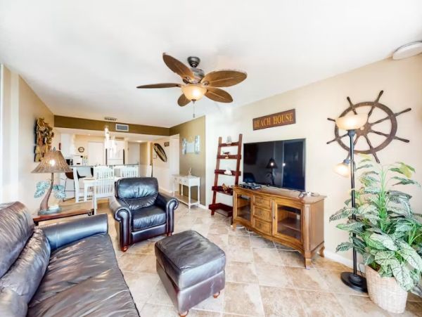 Panama City Beach Gulf Front Two Bedroom Vacation Condo