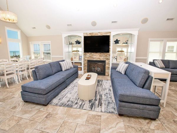 Oceanfront Kill Devil Hills Vacation Rental - 16BR Luxury Home with Pool, Theater & Game Room
