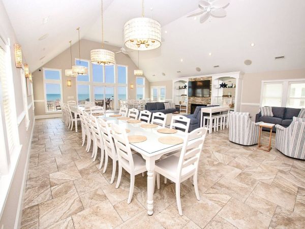 Oceanfront Kill Devil Hills Vacation Rental - 16BR Luxury Home with Pool, Theater & Game Room