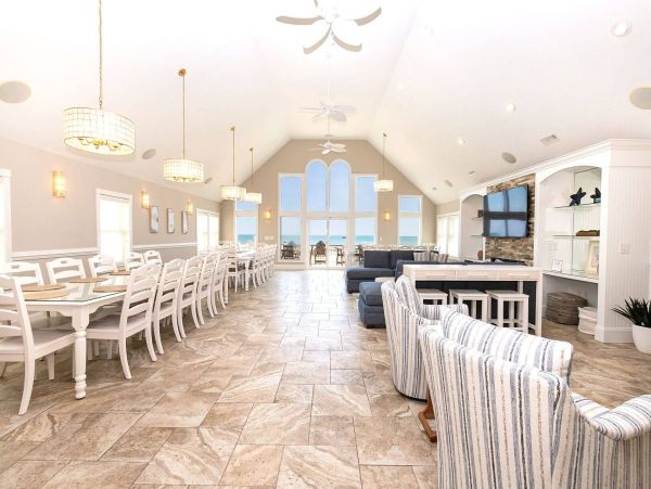 Oceanfront Kill Devil Hills Vacation Rental - 16BR Luxury Home with Pool, Theater & Game Room