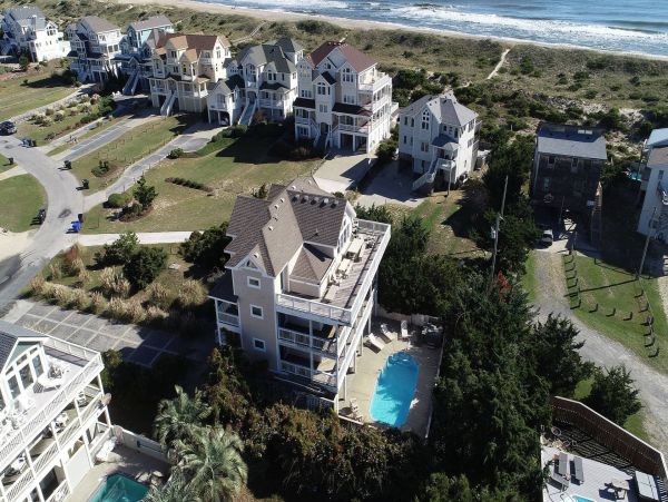 The Outer Banks Eight Bedroom Vacation Home Steps to The Sand