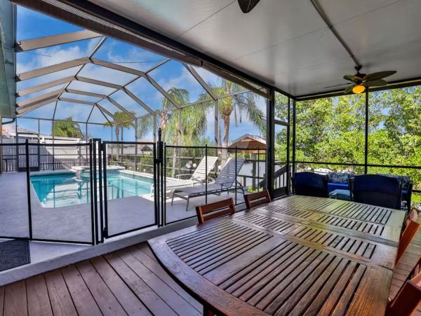 Apollo Beach Vacation Rental Waterfront Tampa Bay Home with Private Dock & Pool