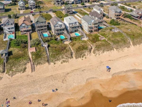 On Beach Nags Head Vacation Home Six Bedroom
