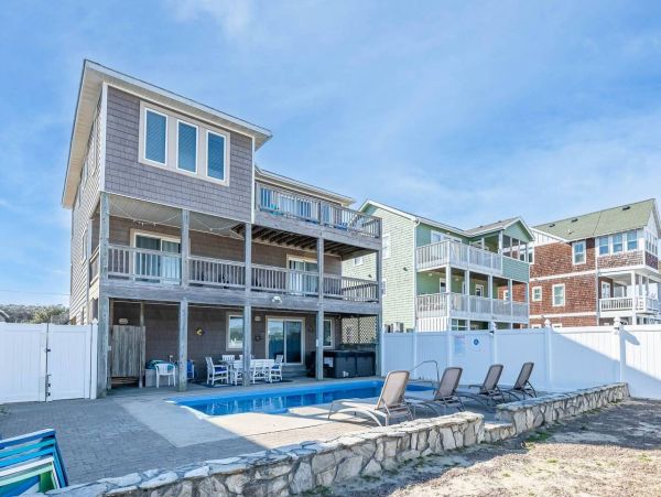 Nags Head Oceanfront Vacation Rental - Outer Banks Luxury Home with Pool & Hot Tub