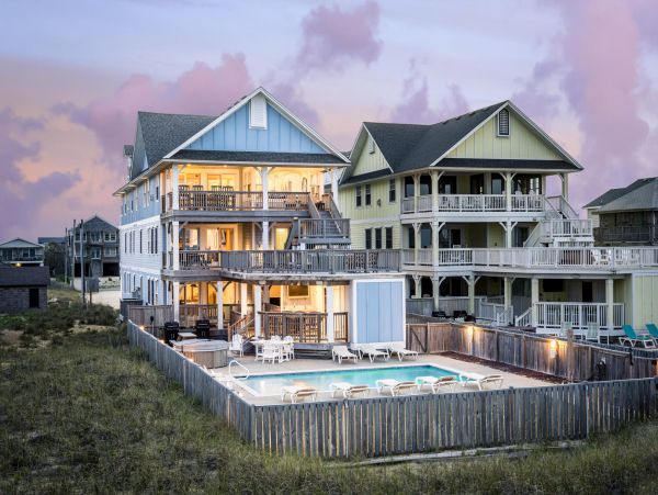 Ocean Front Kill Devil Hills Vacation Home Sleeps 32 Guests