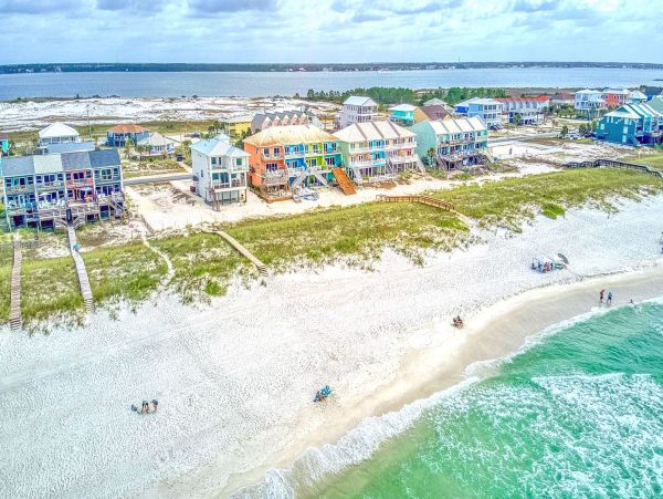 Beach Front Navarre Beach Vacation Home Four Bedroom