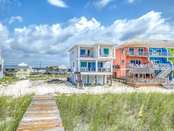 Beach Front Navarre Beach Vacation Home Four Bedroom