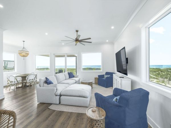 Beach Front Navarre Beach Vacation Home Four Bedroom