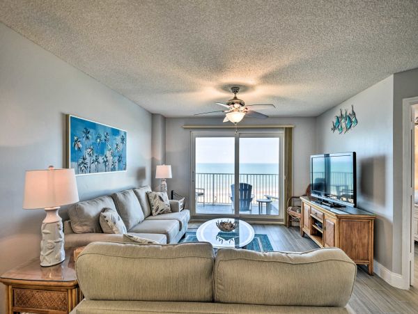 Oceanfront Two Bedroom Vacation Rental in Ormond Beach