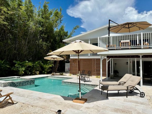 Only One Block to Beach Three Bedroom Vacation Home with Pool