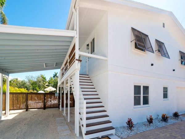 Only One Block to Beach Three Bedroom Vacation Home with Pool