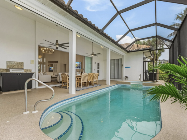 Luxury  Vacation Villa Cape Coral Pool & Outdoor Kitchen