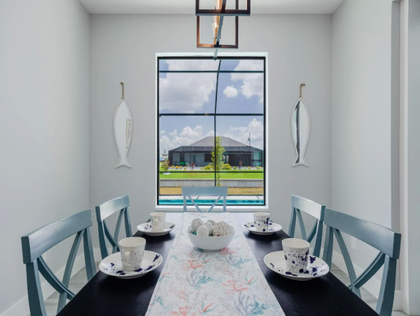 Cape Coral Coastal Elegance Retreat with Caged Pool and Scenic Views